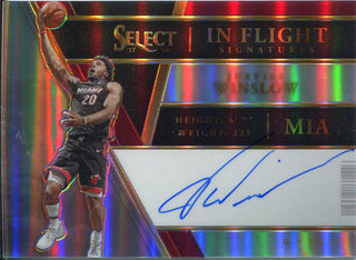 Justise Winslow Autographed 2017-18 Panini Prizm In Flight Card