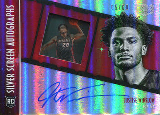 Justise Winslow Autographed 2016 Panini Silver Screen Rookie Card