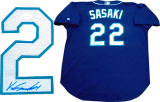 Kazuhiro Sasaki Autographed Seattle Mariners Jersey (JSA)