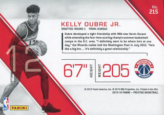 Kelly Oubre Jr. 2017-18 Panini Contenders Rookie Card Back