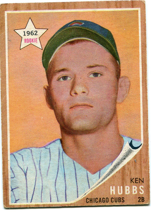 Ken Hubbs 1962 Topps Baseball Card