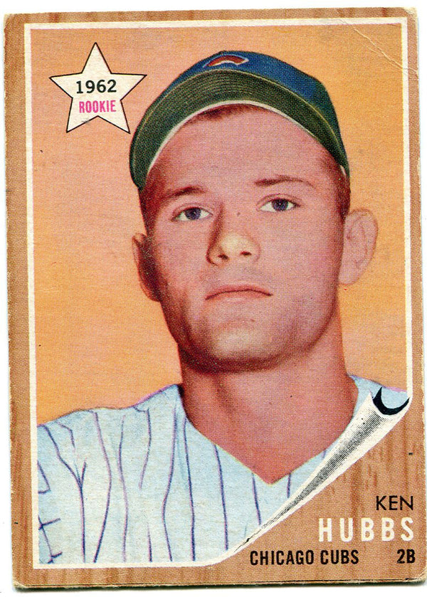 Ken Hubbs 1962 Topps Baseball Card