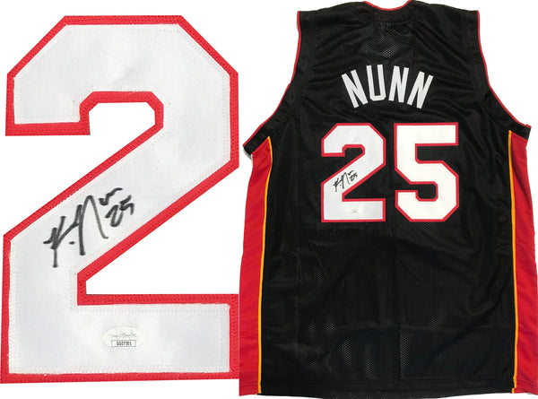 Kendrick Nunn Autographed Miami Heat Custom Black Jersey (JSA)