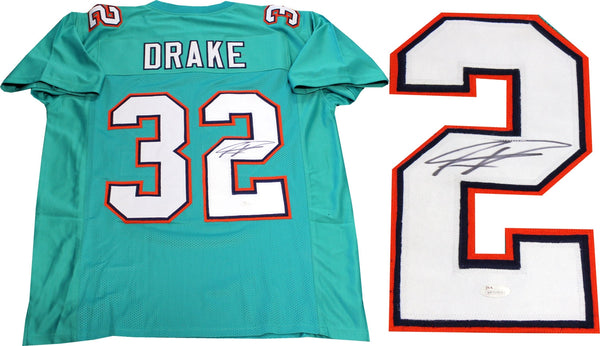 Kenyan Drake Autographed Miami Dolphins Custom Jersey (JSA)