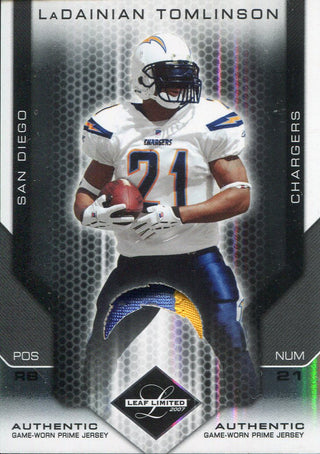 LaDainian Tomlinson 2007 Leaf Limited Jersey Card