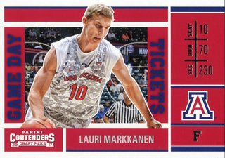 Lauri Markkanen 2017-18 Panini Contenders Draft Picks Rookie Card