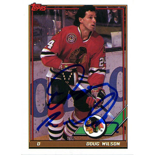 Doug Wilson Autographed 1991 Topps Card