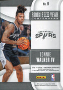 Lonnie Walker IV 2017-18 Panini Contenders Rookie Card Back