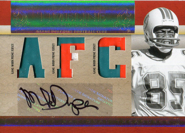 Mark Duper Autographed 2007 Donruss National Treasures Jersey Card