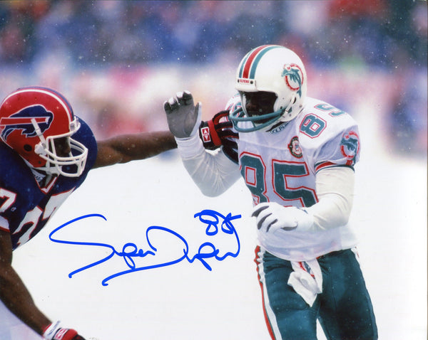 Mark Duper Autographed vs Buffalo Bills 8x10 Photo