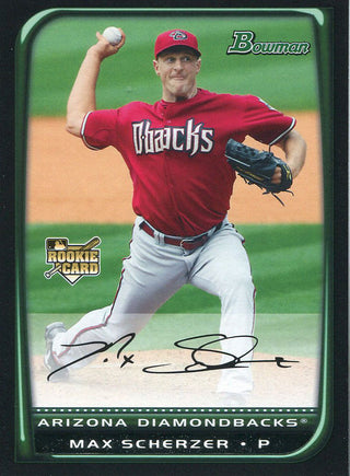 Max Scherzer Unsigned 2008 Bowman Rookie Card