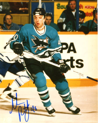 MIke Rathje Autographed San Jose Sharks 8x10 Photo