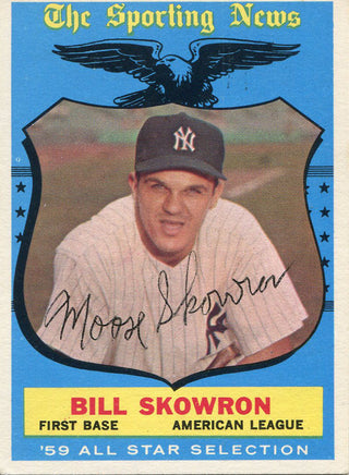 Moose Skowron Autographed 1959 Topps Card