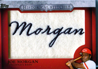 Joe Morgan Unsigned 2012 Topps Historical Stitches Card