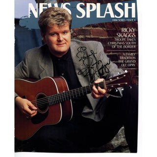 Ricky Skaggs Autographed 8x10 Magazine Cutout