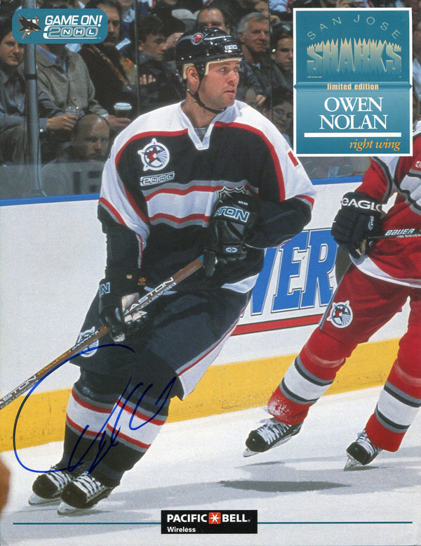 Owen Nolan Autographed San Jose Sharks 8x10 Photo