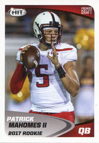 Patrick Mahomes 2017 Sage Hit Rookie Card