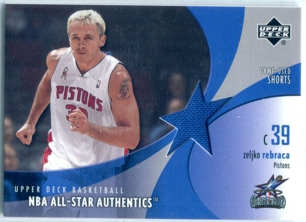 Zeljko Rebraca 2002 Upper Deck Game-Used Shorts Card