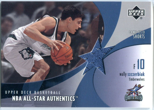 Wally Szczerbiak 2002 Upper Deck Game-Used Shorts Card