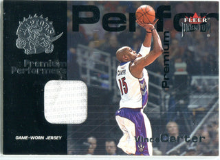 Vince Carter 2001 Fleer Game-Worn Jersey Card