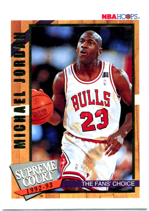 Michael Jordan 1993 NBA Hoops Supreme Court Card