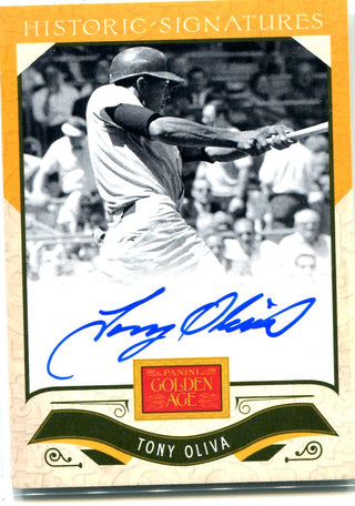 Tony Oliva 2012 Panini Golden Age Autographed Card