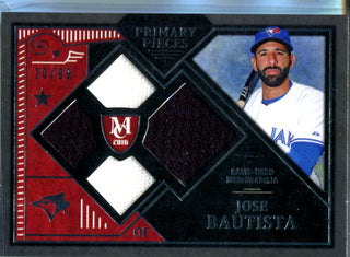 Jose Bautista 2016 Topps Primary Pieces Game-Used Memorabilia Patch Card #20/99