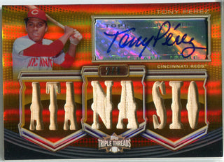 Tony Perez 2010 Topps Triple Threads Gold Autographed Card #2/9