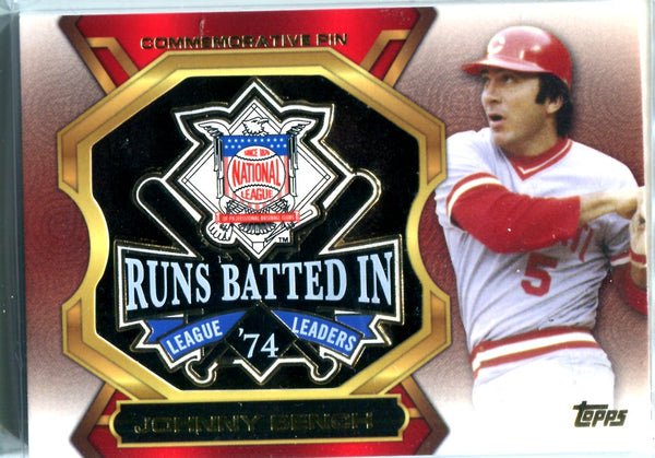 Johnny Bench 2013 Topps #LLP-JB Commemorative Pin Card