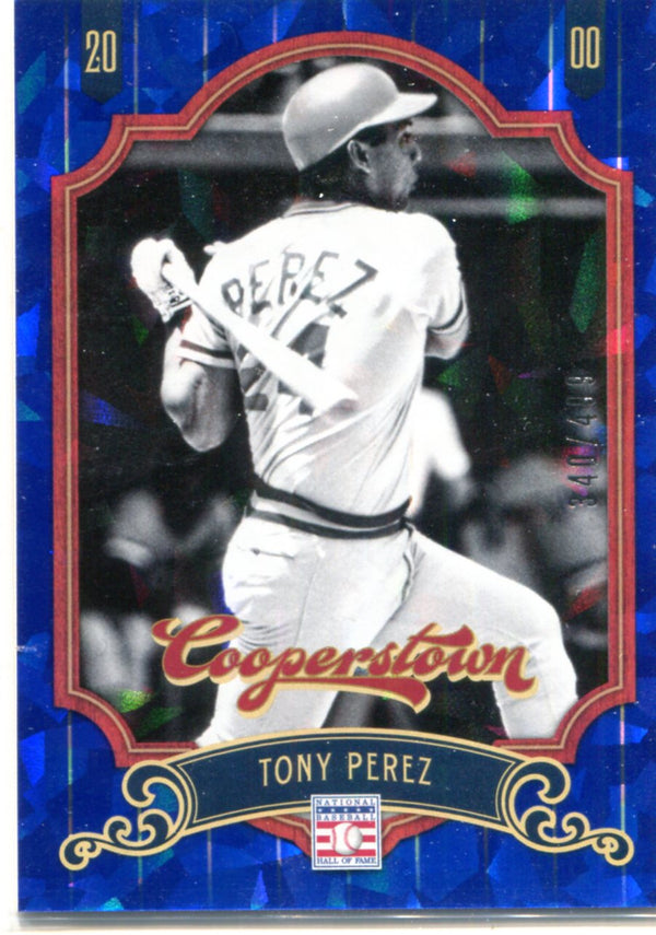 Tony Perez 2012 Cooperstown Panini Blue #340/499