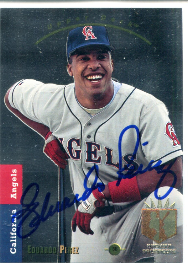 Eduardo Perez 1993 Upper Deck Autographed Card