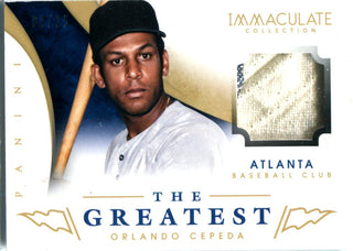 Orlando Cepeda 2014 Panini Immaculate Collection Game-Worn Memorabilia #2/25