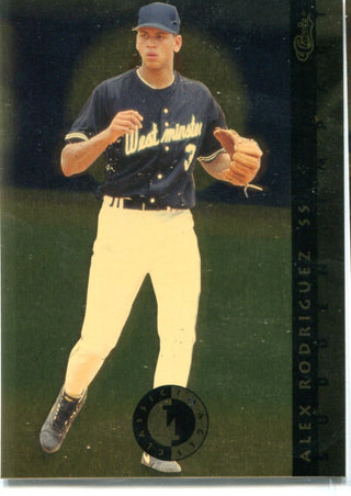 Alex Rodriguez 1993 Classic Games Unsigned Card