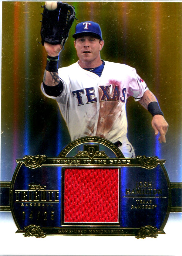 Josh Hamilton 2013 Topps Tribute Game-Used Memorabilia Card #4/25