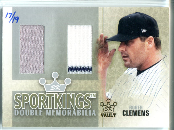 Roger Clemens 2007 Sports Kings Double Memorabilia Card #17/19