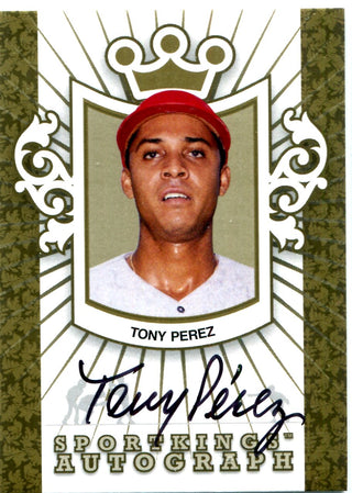 Tony Perez 2008 Sport Kings Autographed Card