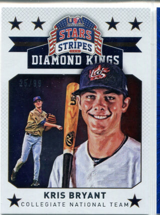 Kris Bryant 2015 Panini Stars & Stripes Unsigned Card #25/99