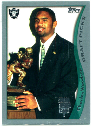 Charles Woodson 1998 Topps Draft Picks Card