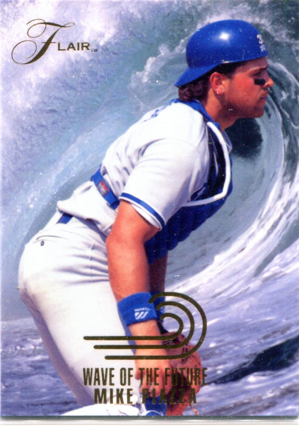 Mike Piazza 1993 Flair Wave Of The Future Card