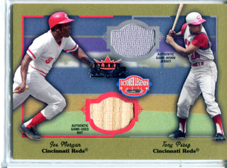 Joe Morgan & Tony Perez 2002 Fleer Dual Relic Card