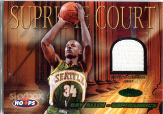 Ray Allen 2004-05 Fleer Supreme Court Game-Worn Jersey Card