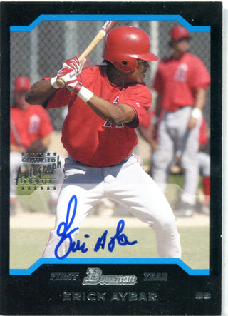 Erick Aybar 2004 First Year Bowman Autographed Card