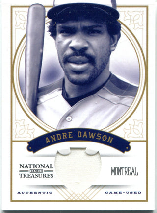 Andre Dawson 2012 National Treasures Game-Used Jersey Card #26/99