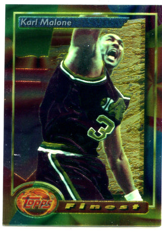 Karl Malone 1994 Topps Finest Card