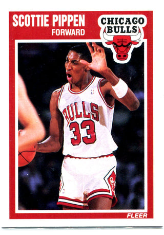 Scottie Pippen 1989 Fleer Unsigned Card