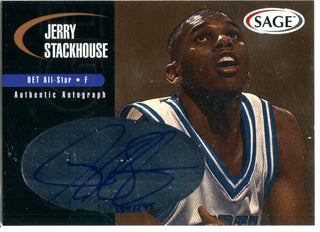 Jerry Stackhouse 2000 SAGE Autographed Card