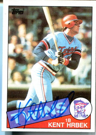 Kent Hrbek 1985 Topps Autographed Card