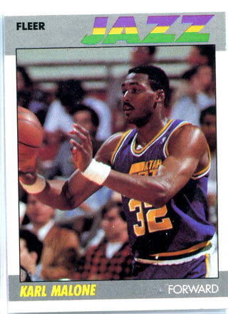 Karl Malone 1987 Fleer Card