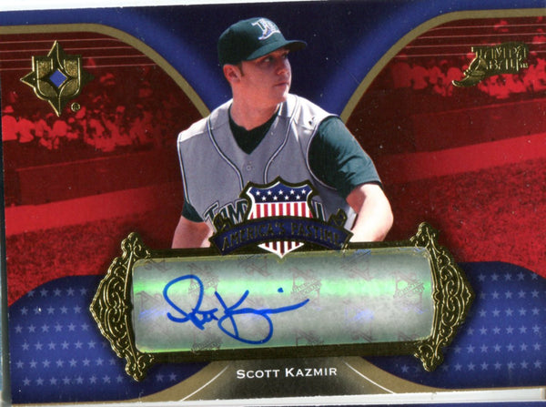 Scott Kazmir 2007 Upper Deck America's Pastime Autographed Card