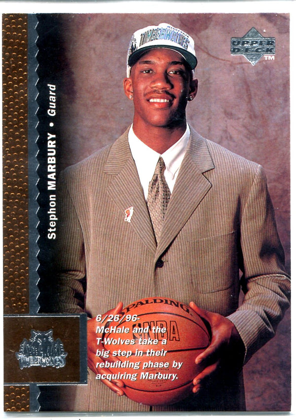 Stephon Marbury 1996 Upper Deck Rookie Card